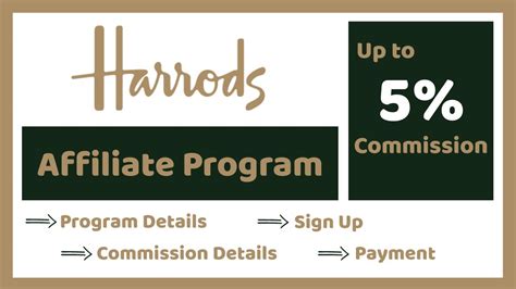 harrods affiliate program revenue.